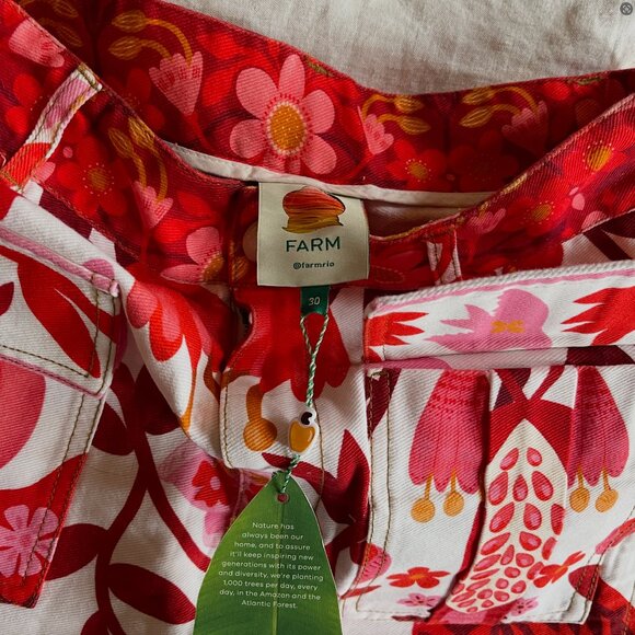 NWT Farm Rio Romantic Orchard Pockets Short - Picture 6 of 7